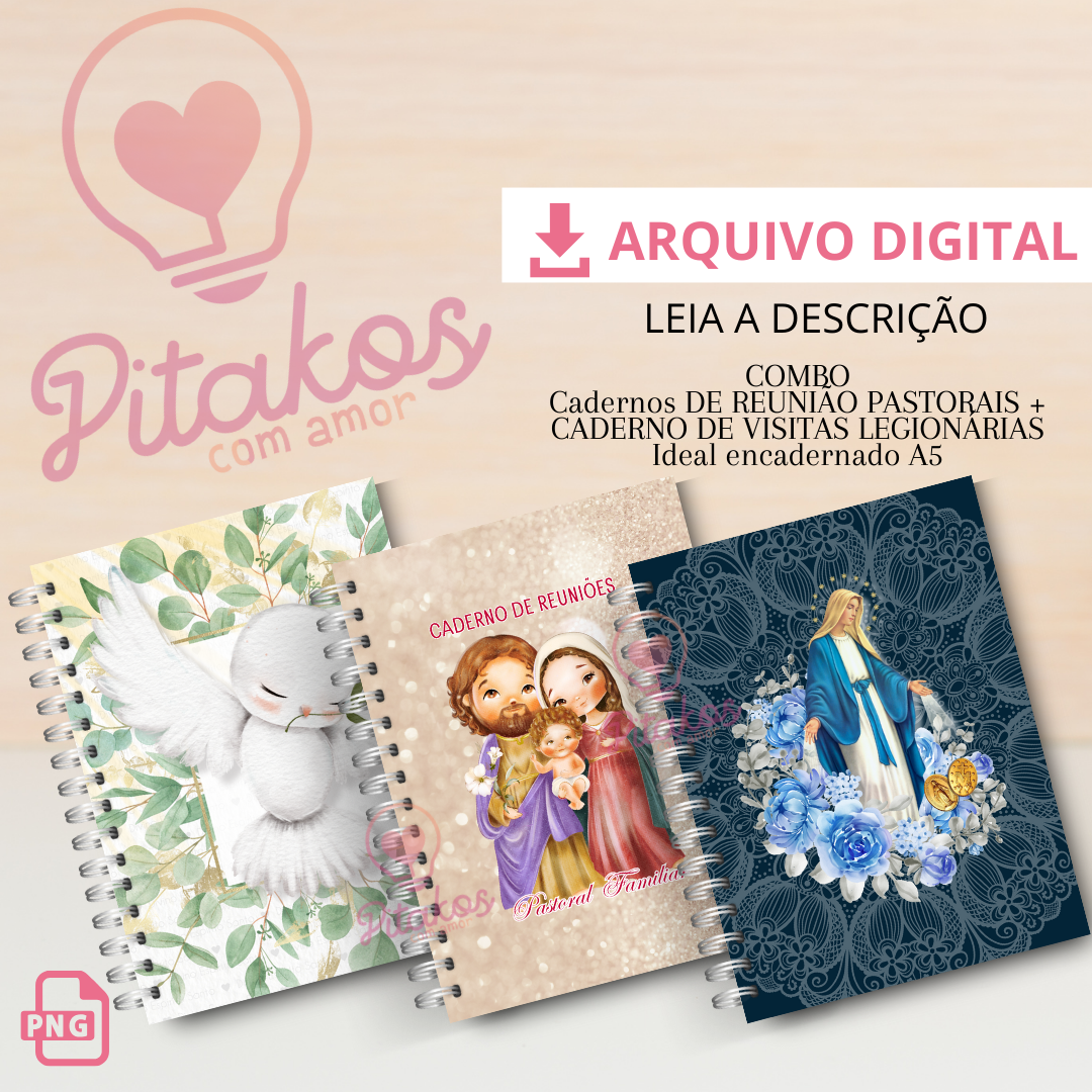 MP Combo cadernos de reuniões - leia a descrição