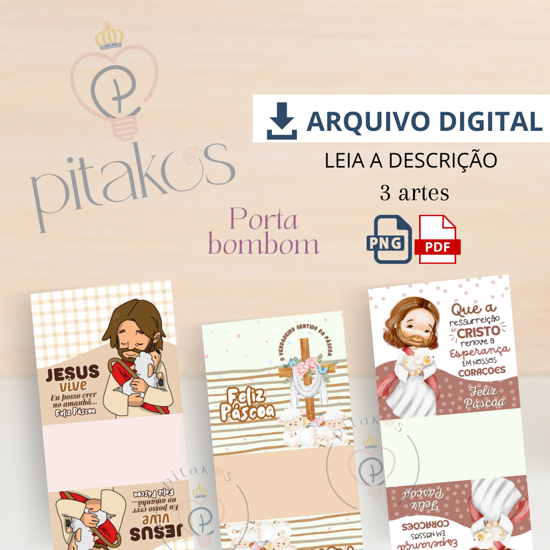 MP - Porta Bombom Páscoa Cristã