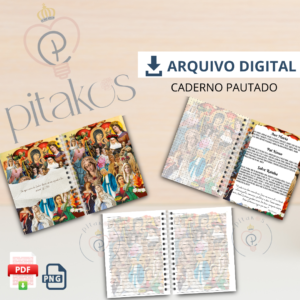 MP - Caderno Pautado diversas Santas - leia a descrição