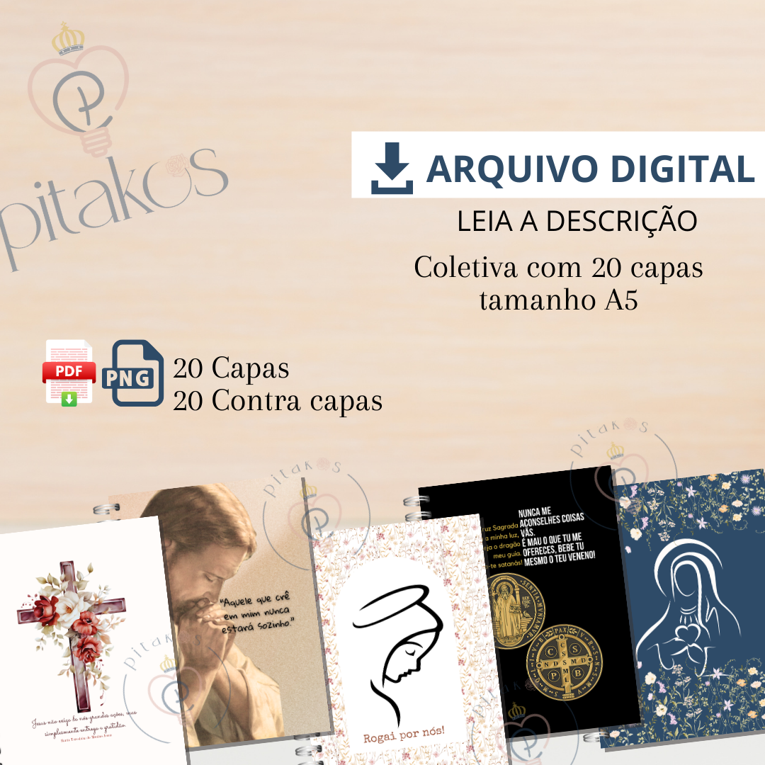 MP - Coletiva de 20 capas sortidas tamanho A5