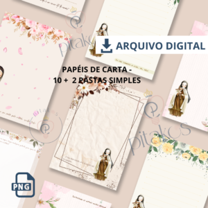 10 PAPÉIS DE CARTA SANTA TERESINHA - LEIA A DESCRIÇÃO