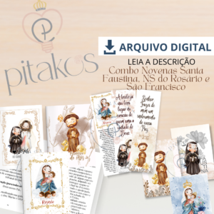 MP - Combo Novenas Santa Faustina, NS do Rosário e São Francisco de Assis