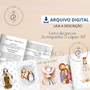 Novo livro de terços + 5 capas - leia a descrição