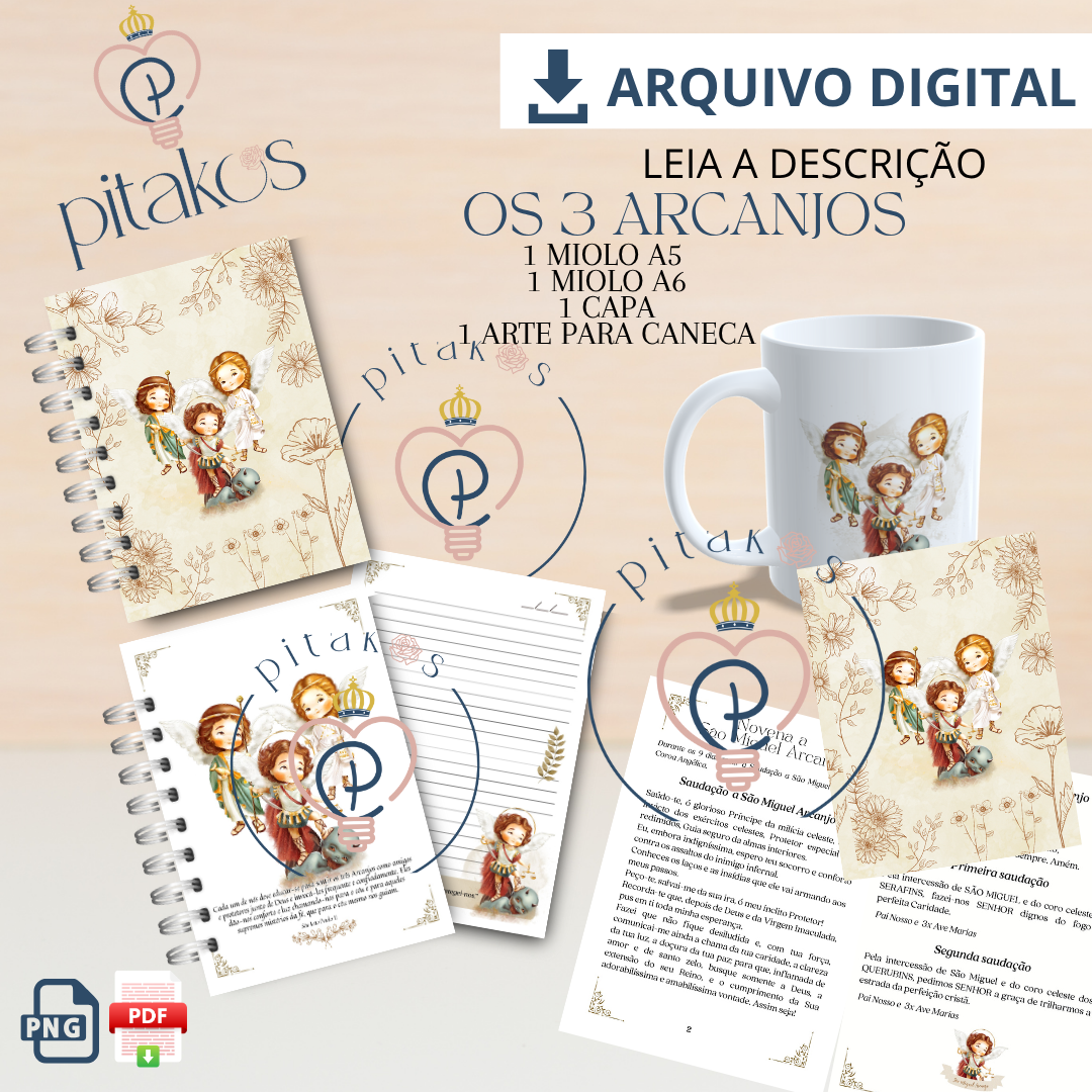 DMP - SUPER COMBO ou INDIVIDUAL - N.S DAS DORES, N.S DE LÁ SALETTE, SÃO PADRE PIO E ARCANJOS - Imagem 3