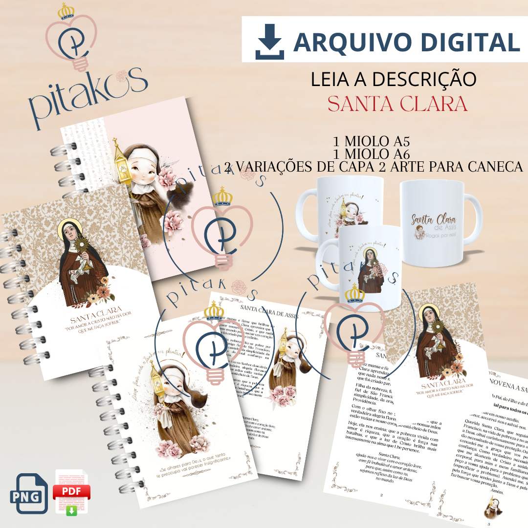 DMP - SUPER COMBO ou INDIVIDUAL - SÃO TARCÍSIO, SANTA DULCE, SANTA CLARA E NOSSA SENHORA DESATADORA DOS NÓS - Imagem 6